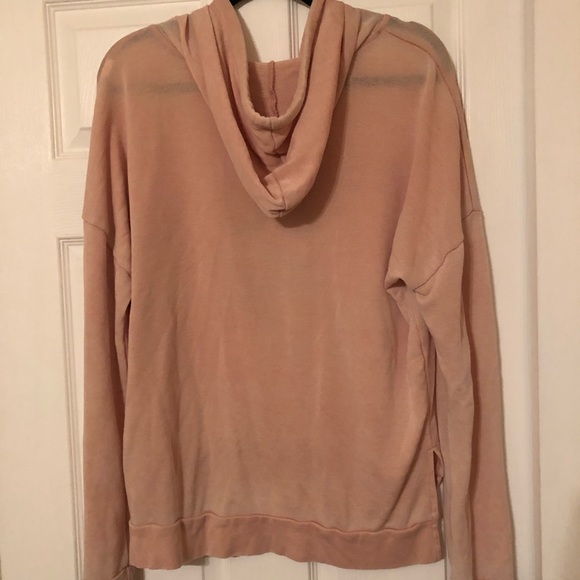 SIZE MEDIUM LIGHT PINK SKELETON PULL OVER HOODIE - Picture 2 of 2